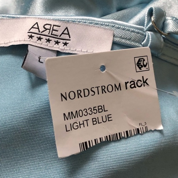 NWT Nordstrom Area Stars Metallic side ruching mini dress - Picture 5 of 6